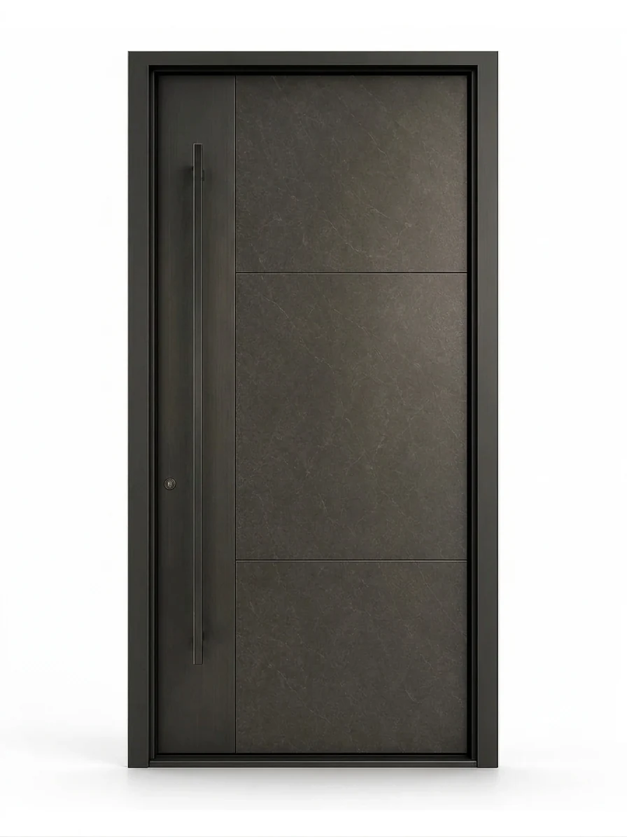 Stone Panel Pivot Entrance