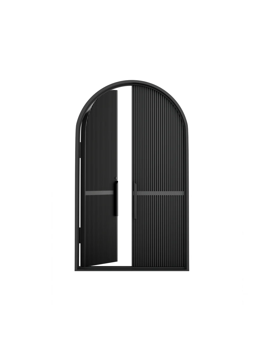 Arched Ribbed Double Entrance — open