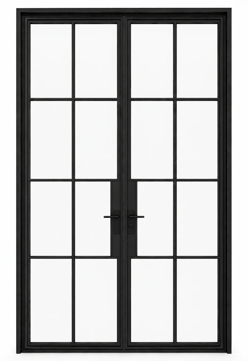 16-Lite Divider Double Steel Door