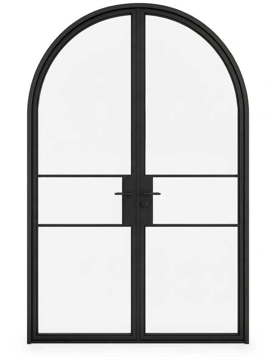 Full-Arch Double Steel Door