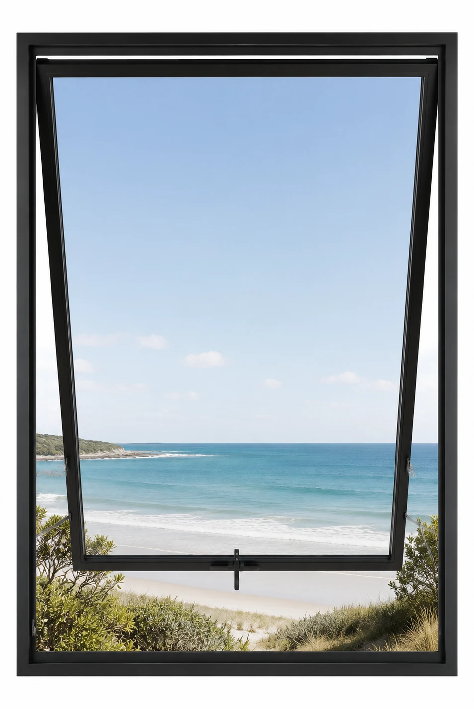 Awning Steel Window — open